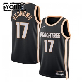 Maillot Enfant Atlanta Hawks Onyeka Okongwu 2025-26 Nike City Edition Noir Swingman